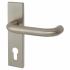 Satin Stainless Steel 19mm Return to Door Euro Lock Door Handles - Square - 72mm c/c 765539P
