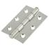 Washered Stainless Steel Butt Door Hinge - 76 x 51 x 2mm - Satin Stainless - Pair 589649P