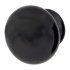 Ceramic/Porcelain Round Cabinet Knob - 30mm Diameter - Black 133459P