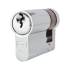 5 Pin 40mm Euro Single Cylinder - 30 + 10mm - Polished Chrome - Keyed to Differ 801569P