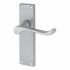 Satin Chrome Victorian Scroll Latch Door Handles - 155 x 42mm 178669P