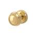 Polished Brass Georgian Rope Edge Mortice Door Knob - 60mm Rose Diameter 789379P