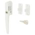 Timber Range Locking Night Vent Wedge Casement Window Fastener - Reversible - White 669199P