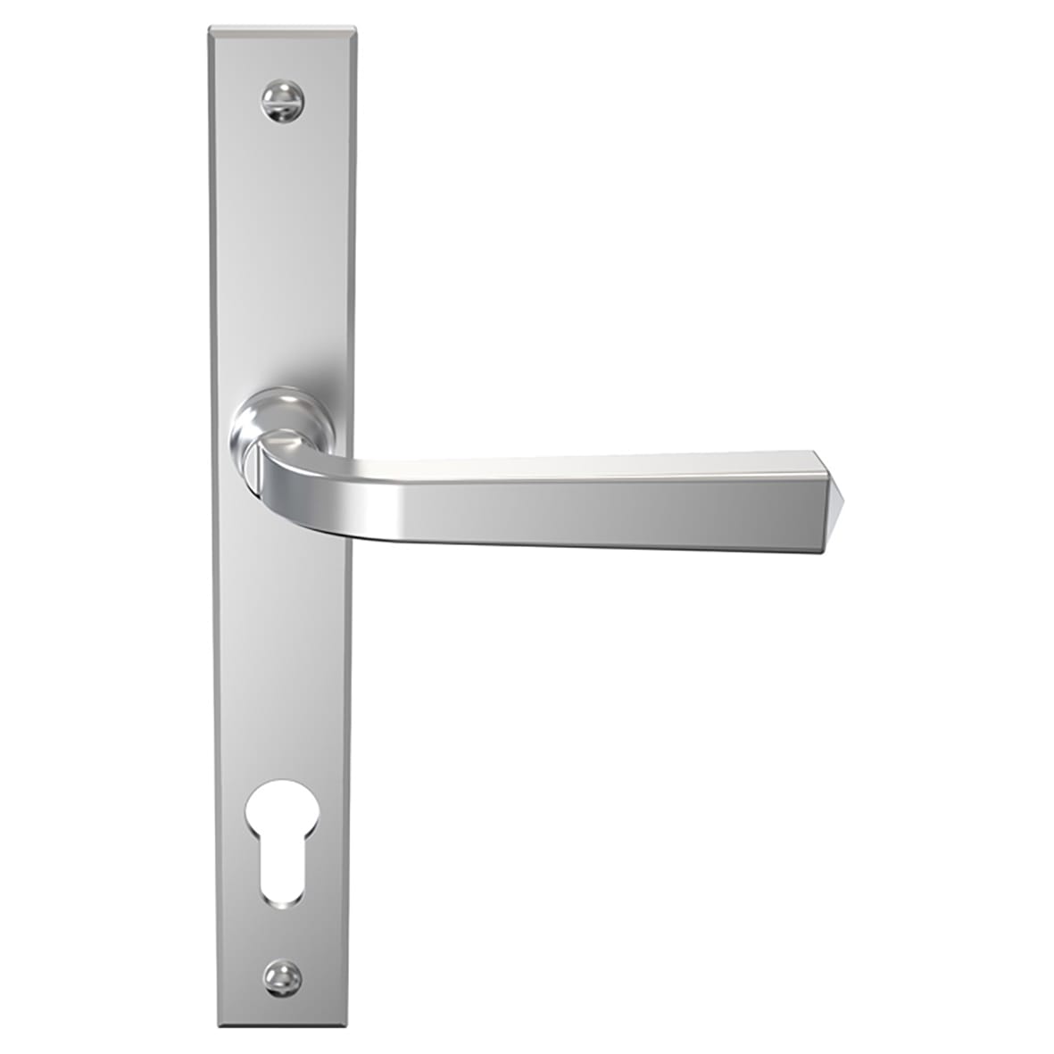 Satin Chrome uPVC Multipoint Door Handles - 92mm c/c - Heritage Range 410017P