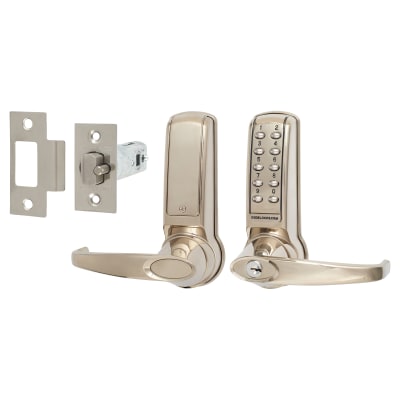 Digital Code Operated Lock and Latch with Key Override - Stainless Steel