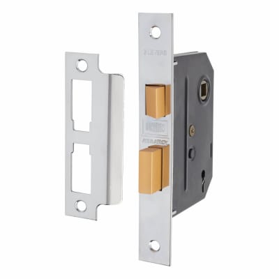 2295 2 Lever Sashlock - Keyed Alike Number M40H - 76mm Case - 57mm Backset - Polished Chrome