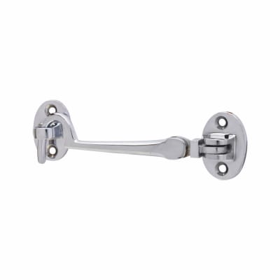 Cabin Hook & Eye - 100mm Length - Polished Chrome