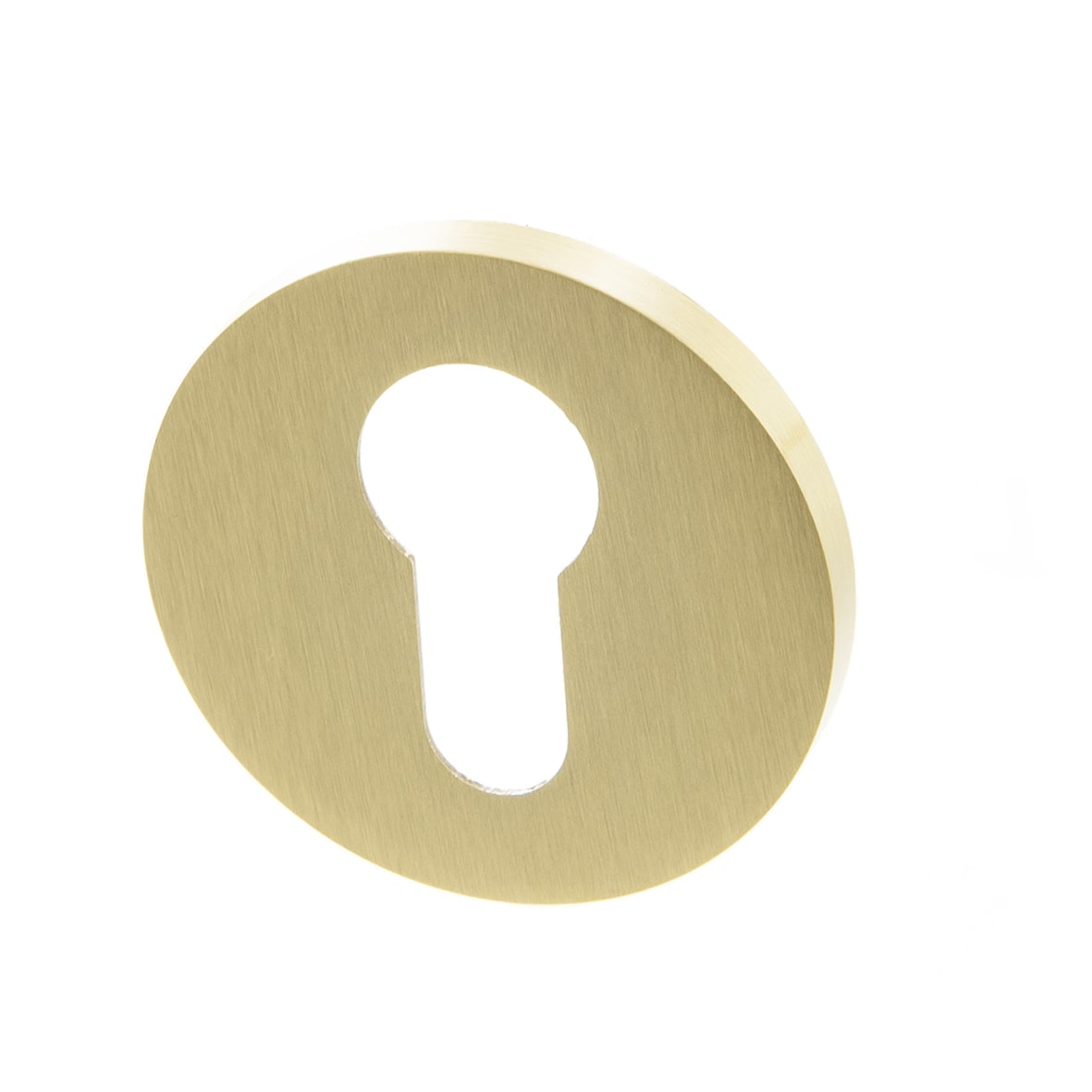 Millhouse Brass Escutcheon - 51mm Diameter - Euro - Satin Brass - Pair