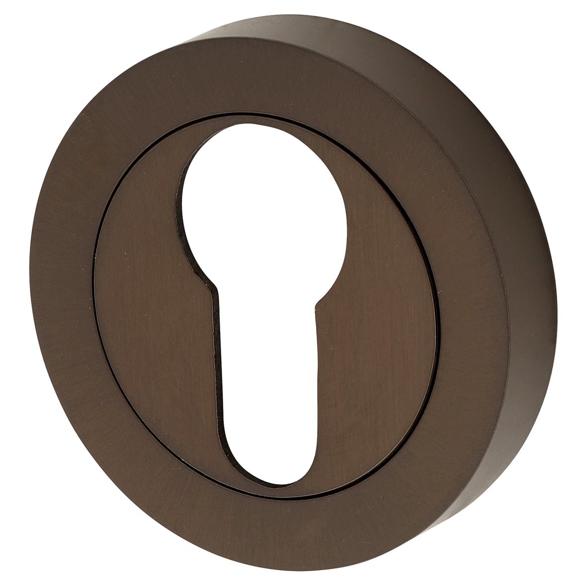 Escutcheon - 50mm Diameter - Euro - Dark Bronze