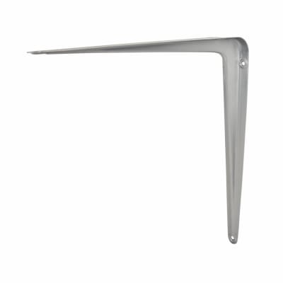 London Pattern Shelf Bracket - 350 x 300mm - Silver
