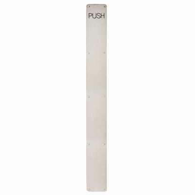 Stainless Steel Finger Plate - Push - 950 x 80 x 1.5mm - Satin