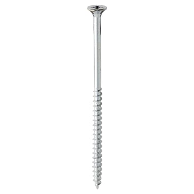 Solo Chippy Pozi Countersunk Wood Screws - 6.0 x 120mm - Zinc Plated - Pack of 100