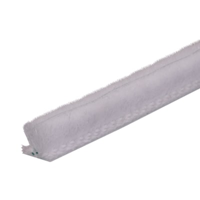 Sash Window Slide Pile with Fin - 100m Length - 5mm Pile - White