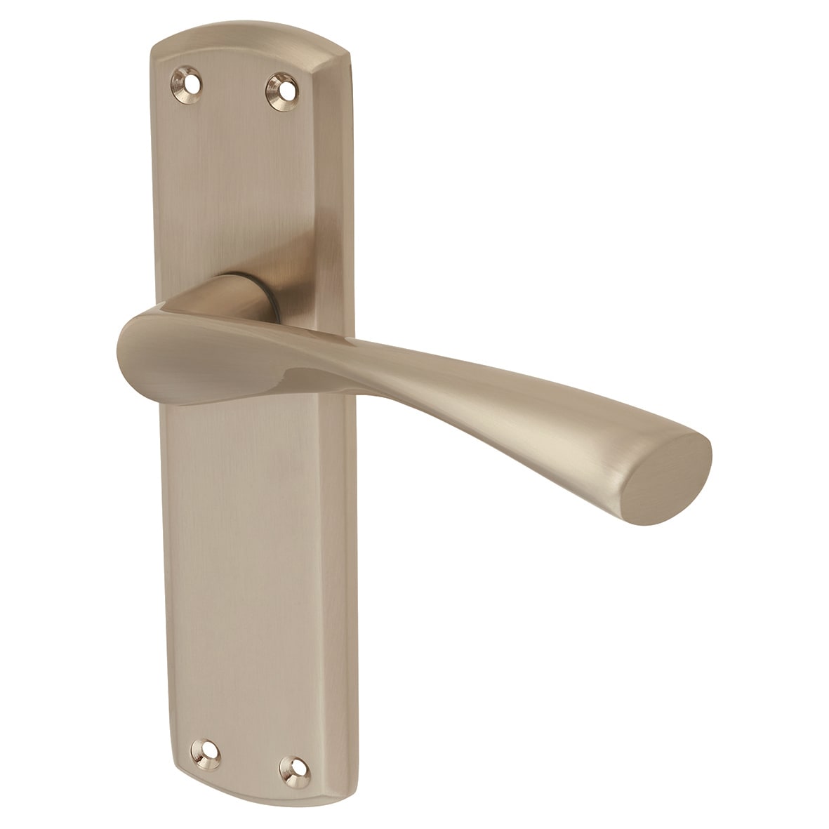 Satin Nickel Latch Door Handles Pack - Monza Range