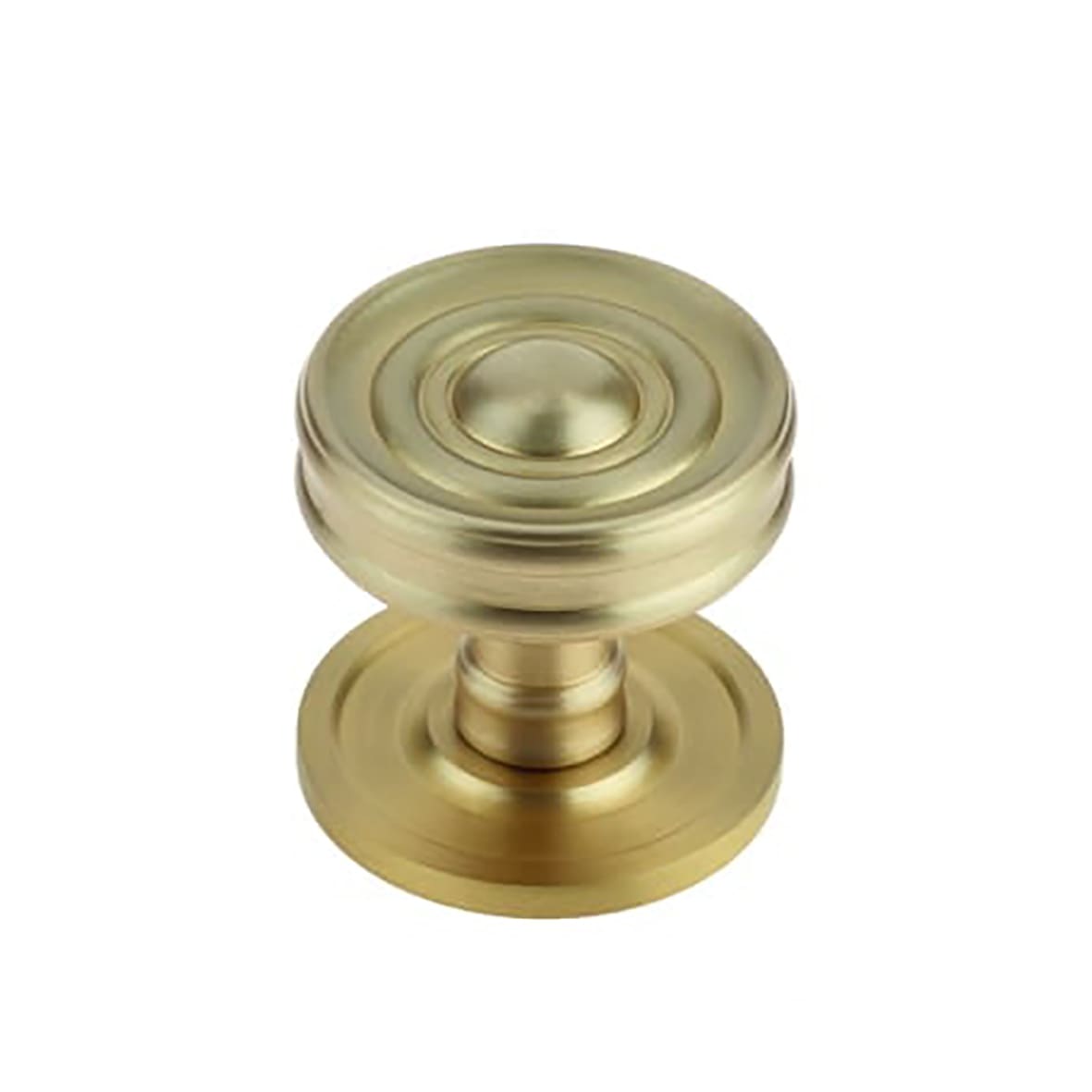 Bloomsbury Round Cabinet Knob - 40mm Diameter - Satin Brass