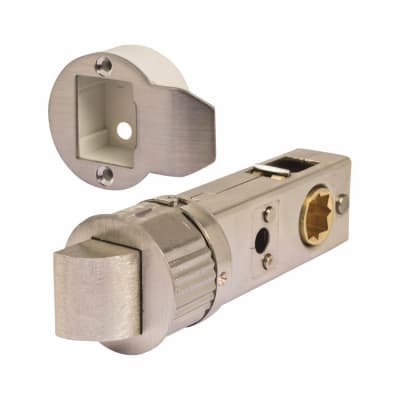 Smartlatch Bolt Through Tubular Latch - 71mm Case - 57mm Backset - Round - Satin Nickel