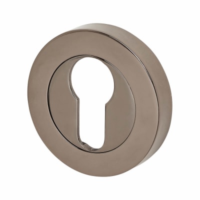 Escutcheon - 52mm Diameter - Euro - Black Nickel