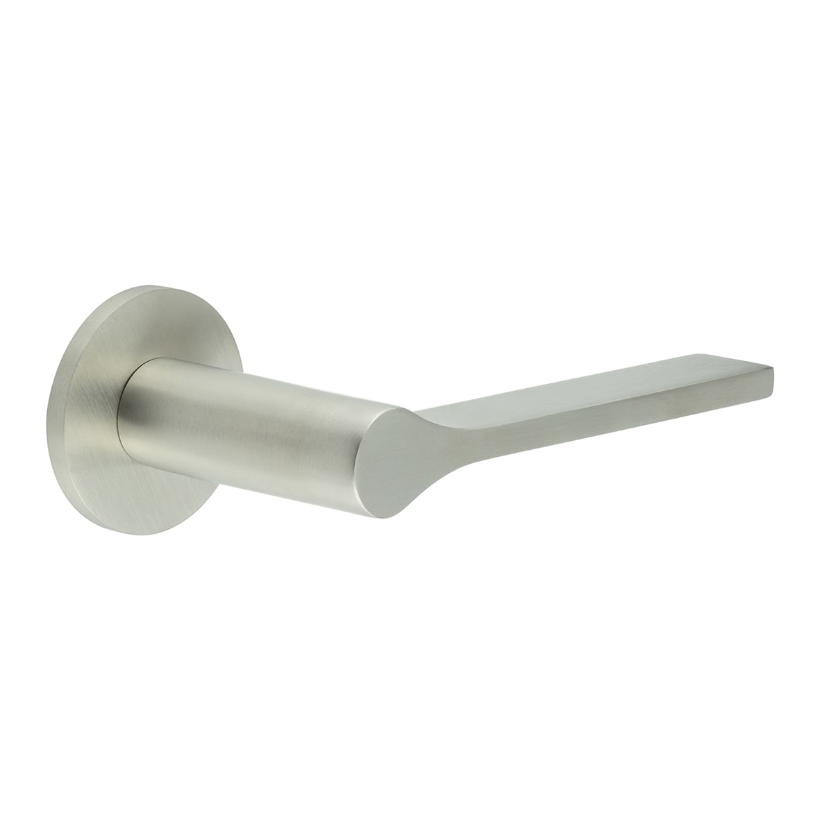 Satin Stainless Steel Fixed Dead Door Handles on Round rose - CR-105 Range