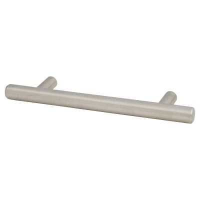 12mm T-Bar Cabinet Pull Handle - 128mm Centres - Satin Stainless Steel