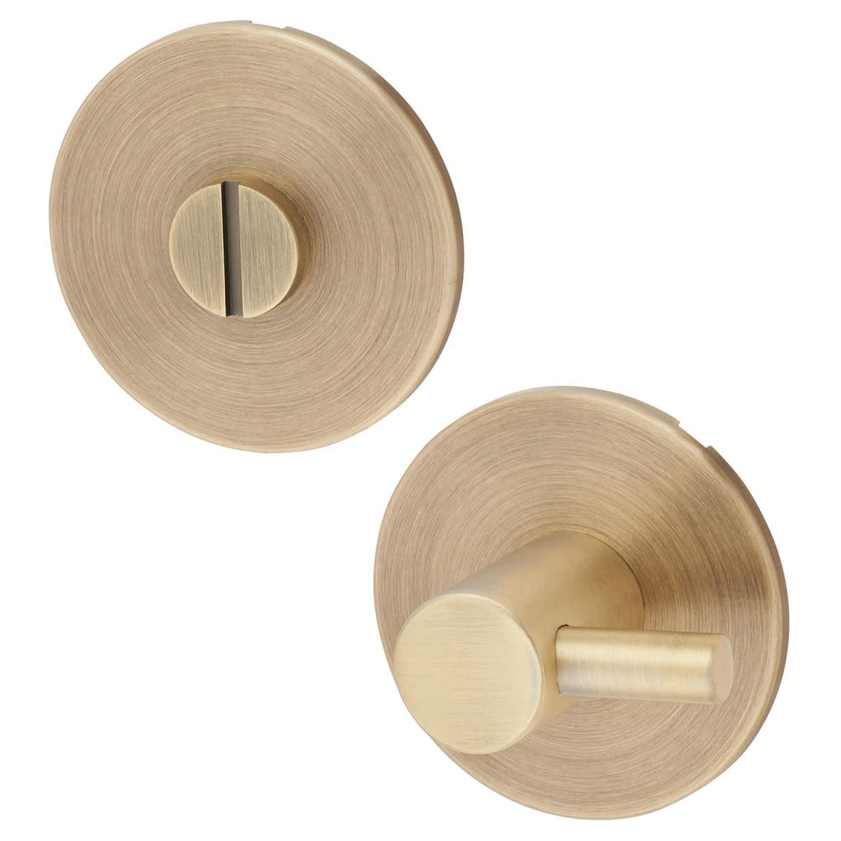 Schema Orka Bathroom Turn & Release - 53mm Diameter - Matt Antique Brass