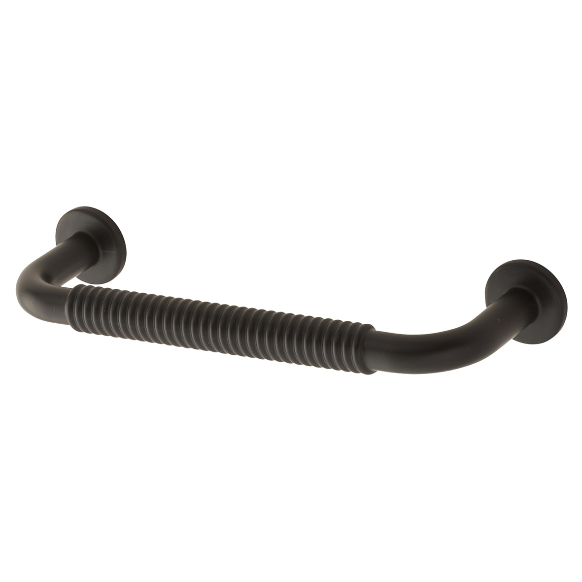 Crewe 10mm Reeded D-Bar Cabinet Pull Handle - 96mm Centres - Matt Black