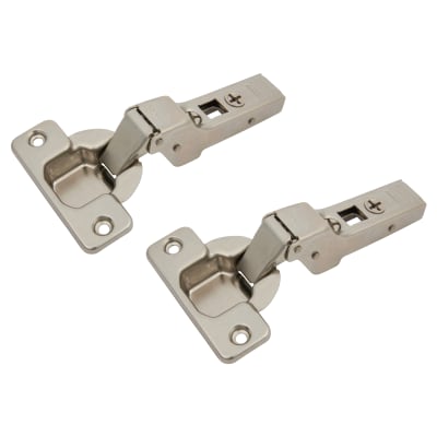CLIP Top Cabinet Hinge - 107° - Sprung - Half Overlay - Zinc Plated - Pair