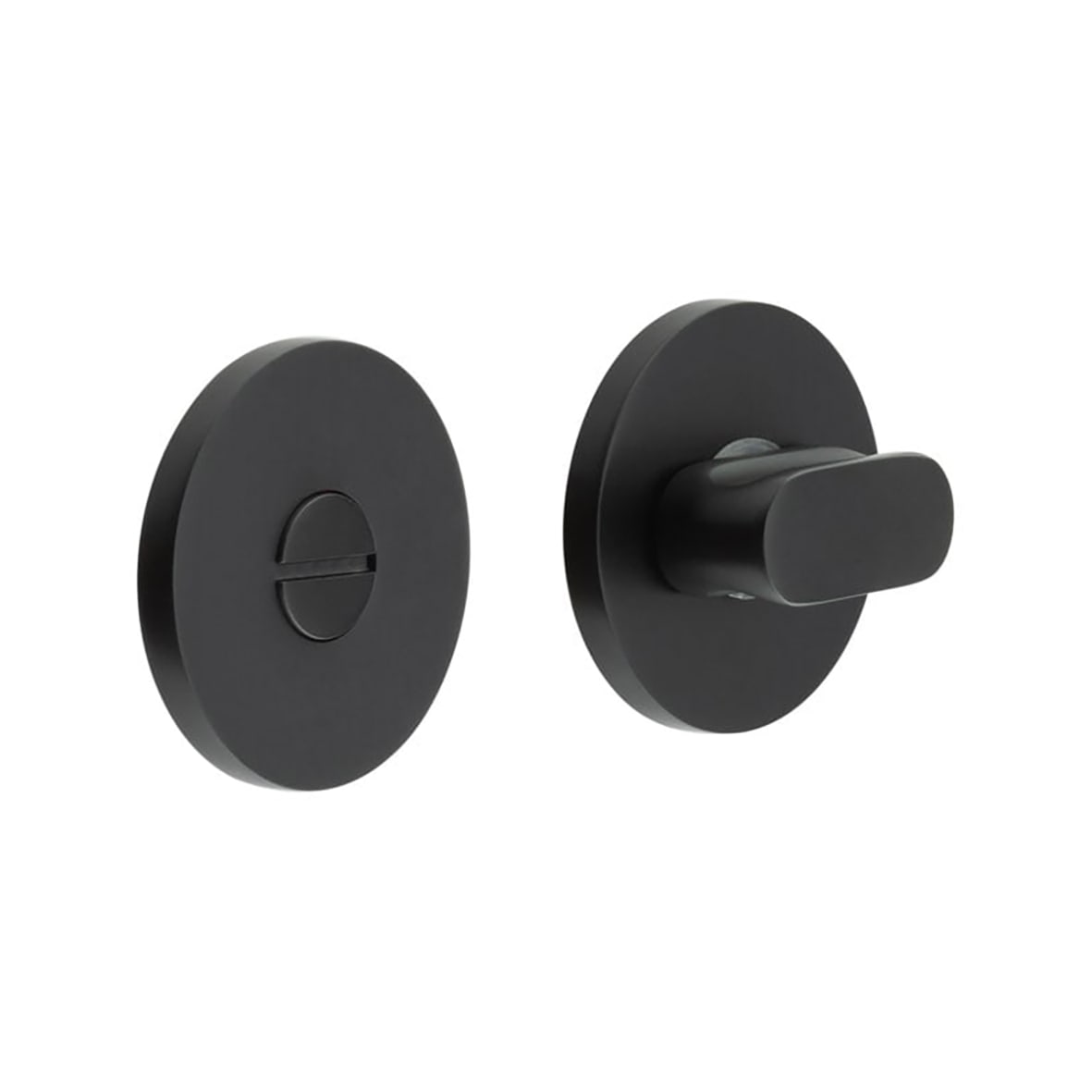 Bathroom Turn & Release - 54mm Diameter - Matt Black