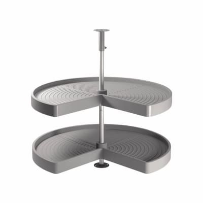 3/4 Tray Carousel Set - Cabinet Width 800mm - Grey Plastic