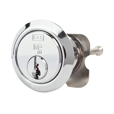 10 Pin 32mm Universal Rim Cylinder - Polished Chrome - Keyed to Differ