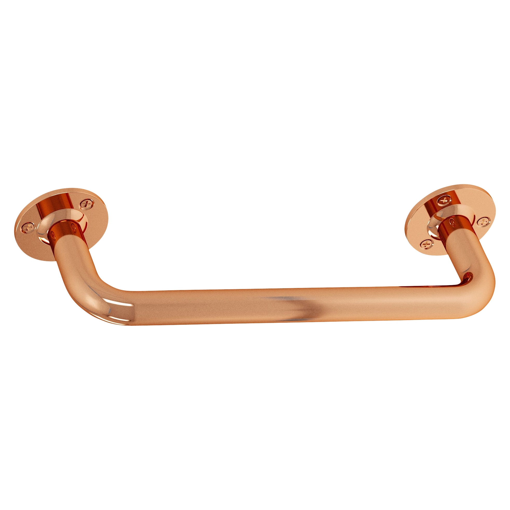 25mm Steel Grab Rail - 305mm Length - Polished Copper