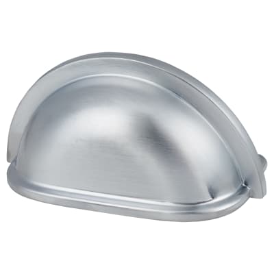 Walton Cabinet Cup Handle - 76mm Centres - Satin Chrome