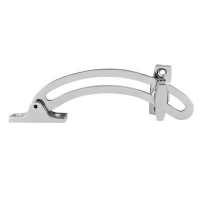 Marcus Locking Quadrant Stays - 155mm Length - 114mm Throw - Polished Chrome