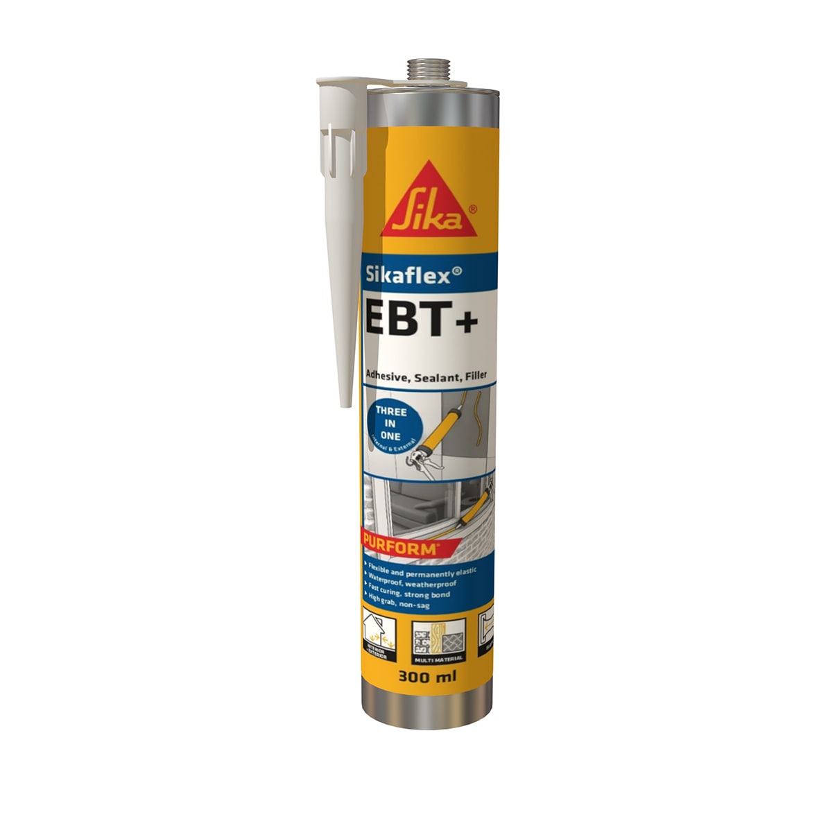 Sikaflex EBT+ Multi-Purpose Sealant & Adhesive - 300ml - White