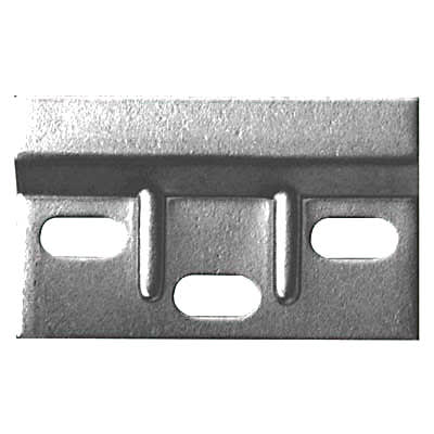 Ribbed Wall Plate - 63.5 x 38mm - Zinc Plated - Pack of 10