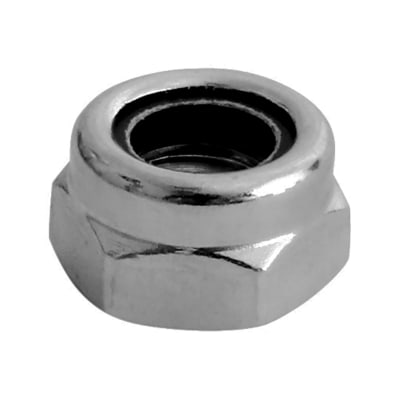 Nylon Insert Hex Nut - Type T - M10 - A2 Stainless Steel - Pack of 10