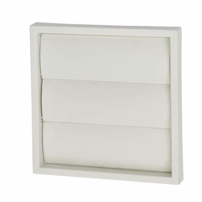 Gravity Wall Grille - 4"/100mm - White