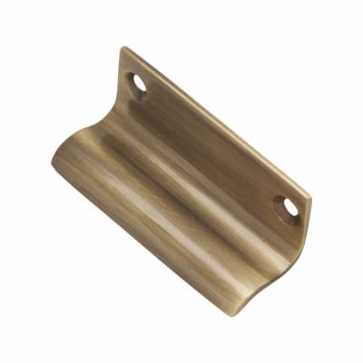 Five Finger Sash Window Finger Lift - 63 x 23mm - Antique Brass