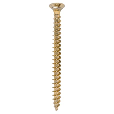 Solo Chippy Pozi Countersunk Wood Screws - 4.5 x 60mm - Yellow Zinc - Pack of 200
