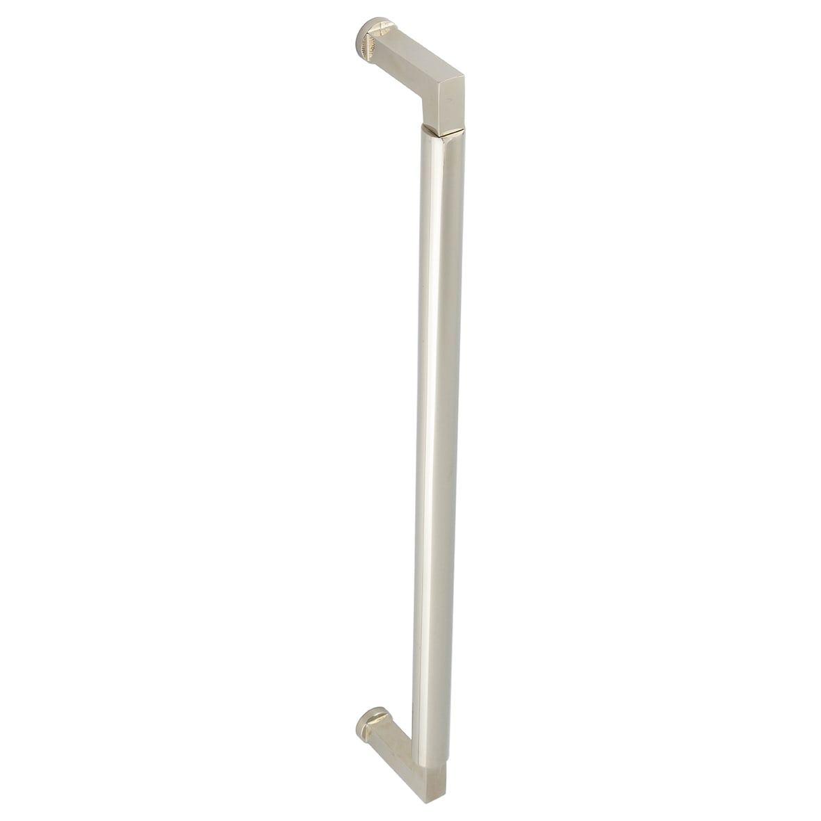 Polished Nickel 20mm D-Bar Door Pull Handle - Screw Fix - 425mm c/c - Westminster Range