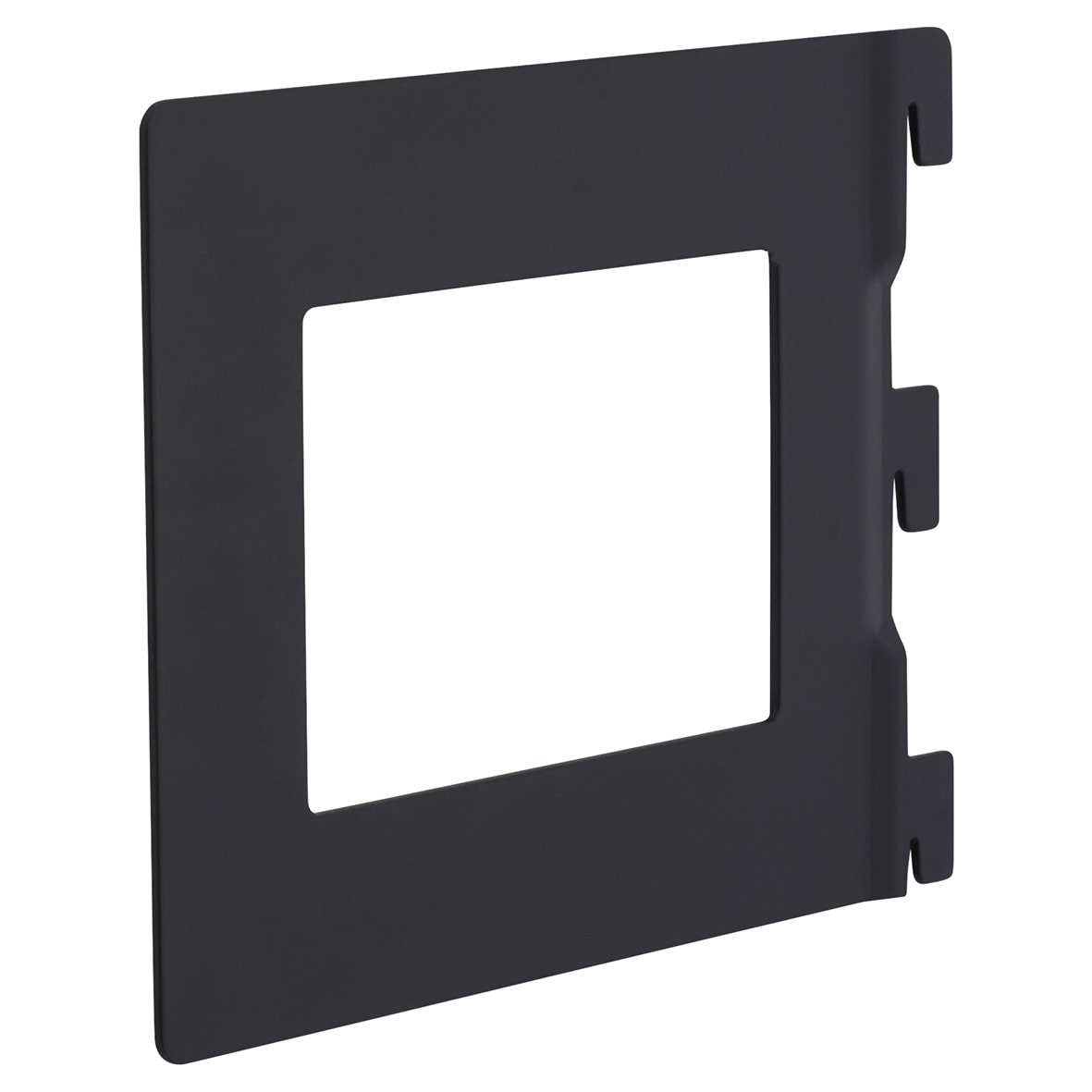 Twin Slot Shelf Book End - 142 x 118mm - Black