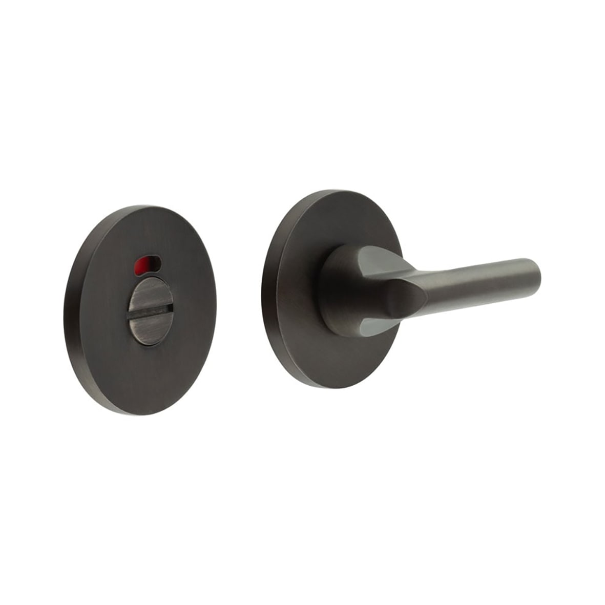 Bathroom Turn & Release with Indicator - 54mm Diameter - Dark Bronze