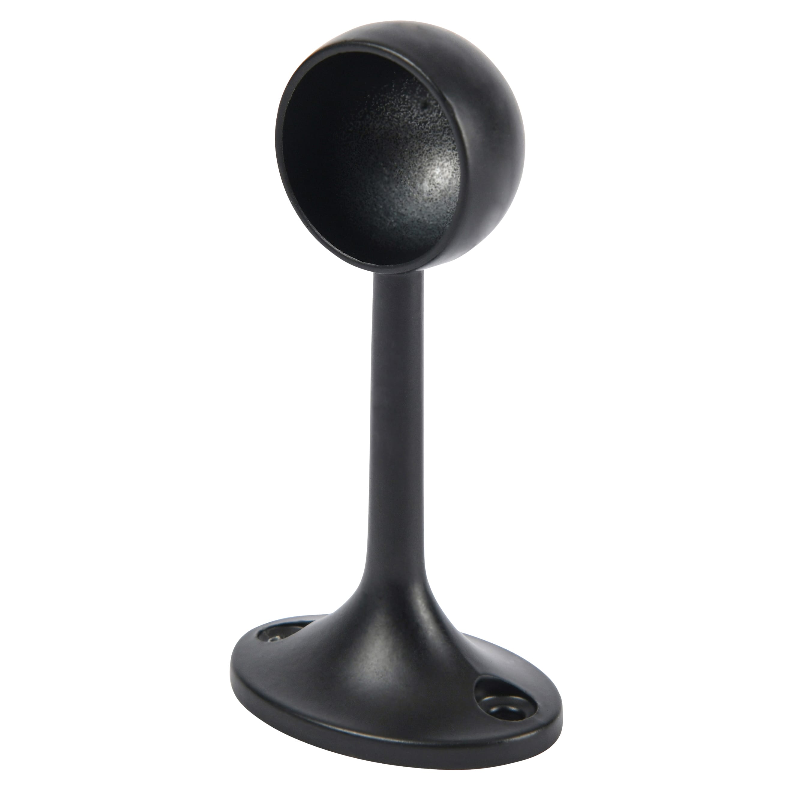 25mm Wardrobe Hanging Rail End Bracket - Matt Black