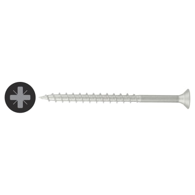 R2 Retinox Pozi Countersunk Wood Screws - 5.0 x 70mm - A2 Stainless Steel - Pack of 200