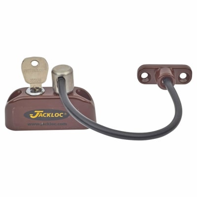 Pro-5 Key-Locking Cable Window Restrictor - Brown