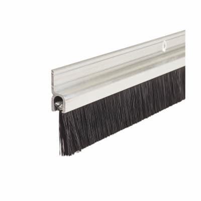 Brush Seal Strip - 914mm Length - Brush Size 22mm - Satin Aluminium