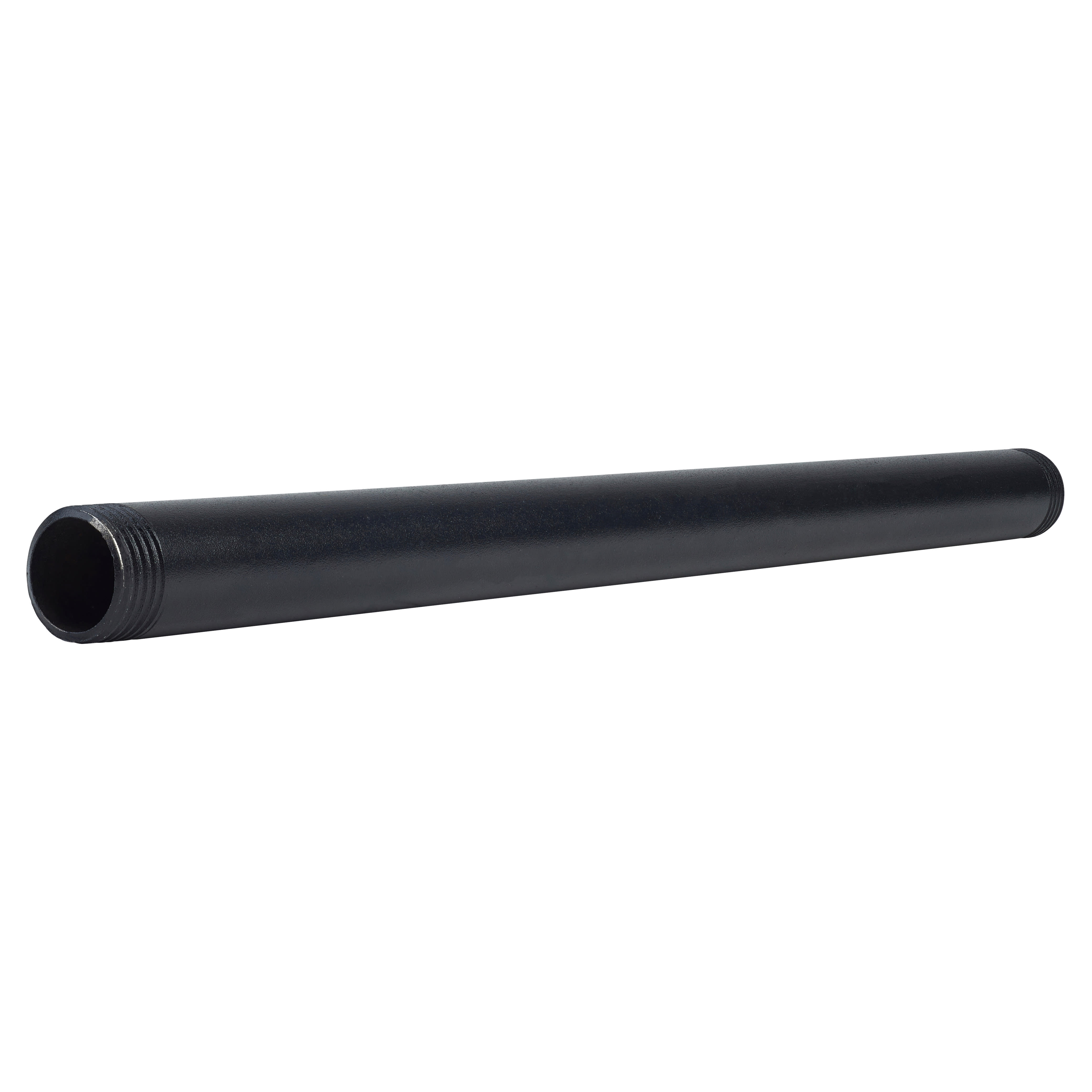 3/4" Pipe Shelving Iron Threaded Pipe - 18"/450mm Length - Black