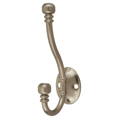 Diecast Ball End Single Hat & Coat Hook - 130 x 35mm - Pewter