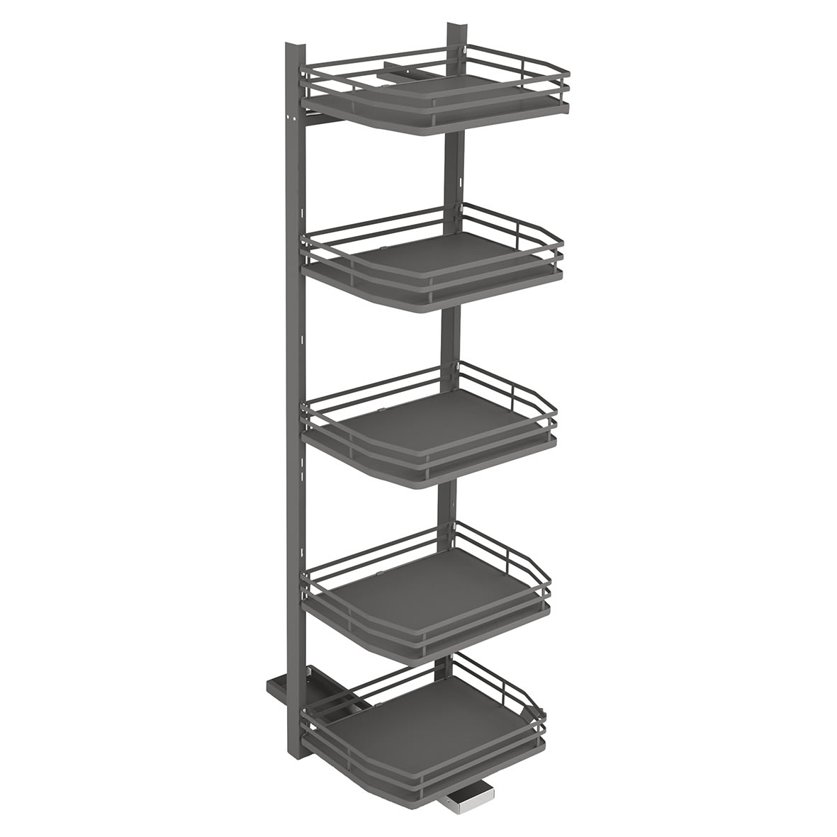 Titane Column 5 Tier Ladder Pull Out Organiser - Cabinet Width 400mm - Anthracite Grey