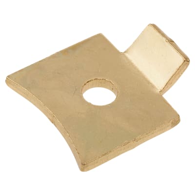 Standard Flat Bookcase Clip - Electro Brass Plated - Pack of 10