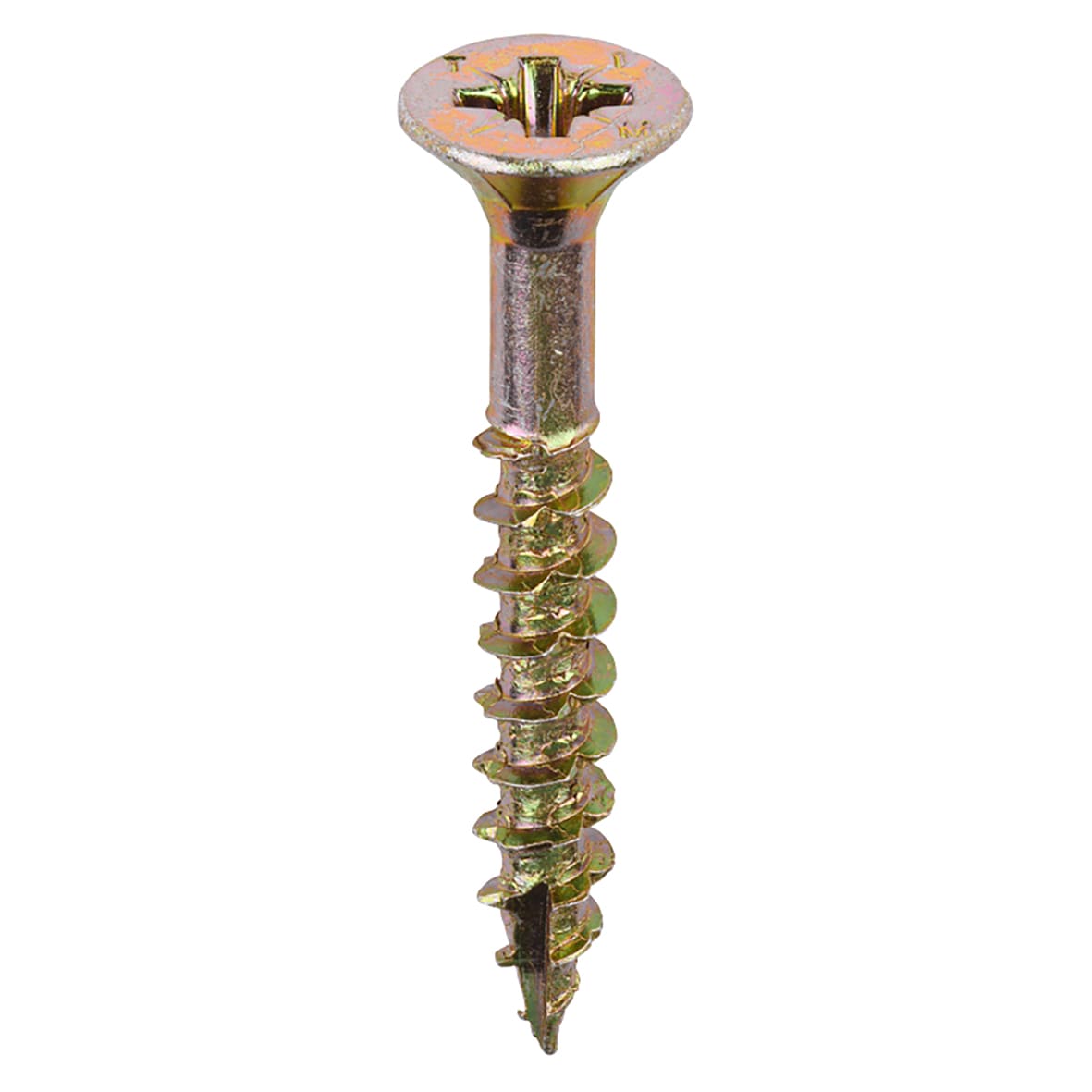 Velocity Pozi Countersunk Wood Screws - 6.0 x 45mm - Yellow Zinc - Pack of 200